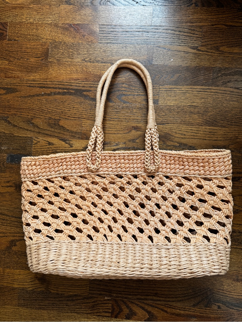 Woven Straw Tote Bag Beach Bag